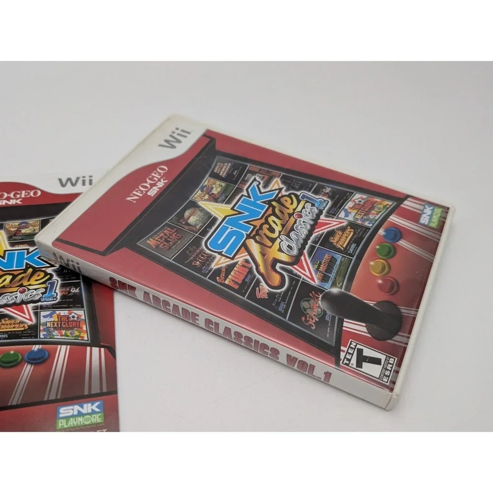 Nintendo Wii Neo-Geo SNK Arcade Classics Vol. 1 Case & Manual Only